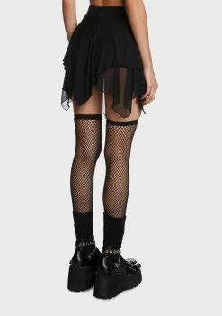 The Grave Girls Wait For The Blackout Mini Skirt