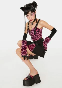 The Grave Girls Spot Me If You Can Platform Slides Platforms