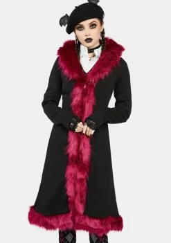 The Grave Girls The Vein Whisperer Fur Trim Duster