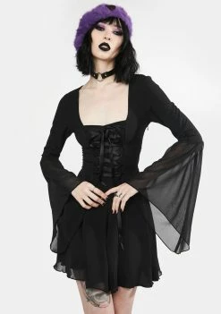 The Grave Girls Casting Spells Chiffon Mini Dress