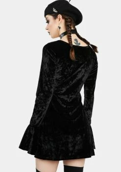 The Grave Girls Little Black Dresses Mourning The Light Velvet Dress