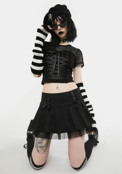 Best deal ๐ The Grave ๐ง Girls Cemetery Gates Mini ๐ Skirt ๐ 8 The Grave Girls Cemetery Gates Mini Skirt