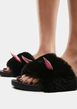 The Grave Girls Sweet Sinner Furry Slides