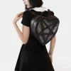 The Grave Girls Kiss Of Darkness Heart Backpack