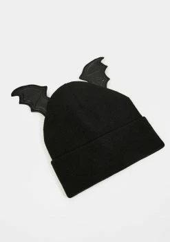 The Grave Girls Hats Wings Of Doom Knit Beanie