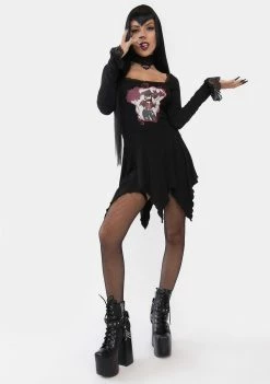 Hot Sale ๐ฏ The Grave ๐ง Girls Can't Romance Me Long Sleeve Top โญ 8 The Grave Girls Can't Romance Me Long Sleeve Top