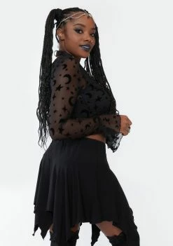 Cheapest ๐ The Grave ๐ง Girls Goddess Embroidered Mini ๐ Skirt โ 9 The Grave Girls Goddess Embroidered Mini Skirt