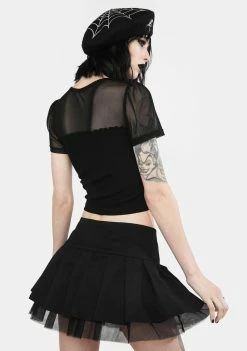 Best deal ๐ The Grave ๐ง Girls Cemetery Gates Mini ๐ Skirt ๐ 9 The Grave Girls Cemetery Gates Mini Skirt