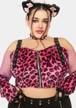 The Grave Girls Tops Plus Spot Me If You Can Crop Top