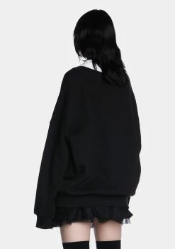 The Grave Girls Kiss And Tell Oversized Sweatshirt