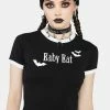The Grave Girls Baby Got Bat Graphic Tee Graphic Crop Top