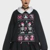 The Grave Girls Plus Kiss And Tell Oversized Sweatshirt Crewneck Sweatshirt