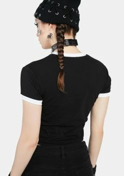 The Grave Girls Baby Got Bat Graphic Tee Graphic Crop Top