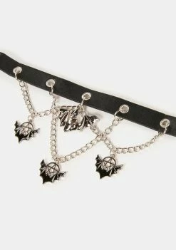 The Grave Girls Creature Of The Night Charm Choker Jewelry