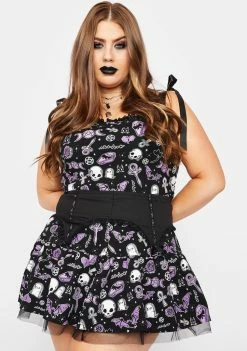 The Grave Girls Plus Magick Around Me Mini Skirt