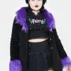 Flash Sale 😀 The Grave 👧 Girls Plus Fashion Forward Fairy Corduroy Jacket Faux Fur Jacket 🔔 2 The Grave Girls Plus Fashion Forward Fairy Corduroy Jacket Faux Fur Jacket