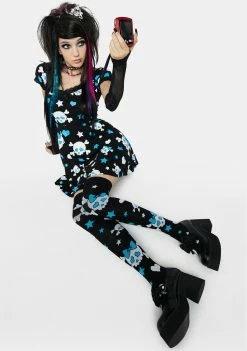 The Grave Girls Electropop Girl Platform Mary Janes