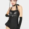 The Grave Girls Divine Feline One Piece Swimsuit