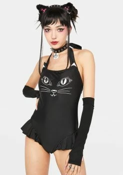 The Grave Girls Divine Feline One Piece Swimsuit
