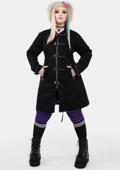 The Grave Girls Trench Coats Plus Merch Booth Trench Coat