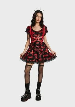 The Grave Girls Coveted Haunting Babydoll Dress Dresses
