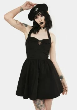 The Grave Girls Casual Dresses Bathed In Moonlight Halter Dress
