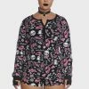 The Grave Girls Plus Revenge Served Sweet Thermal Romper