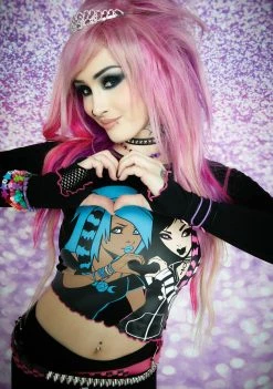 The Grave Girls Long Sleeves Aerial Shot Graphic Tee