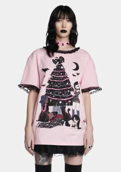 The Grave Girls Graphic T-Shirt Merry Gothmas Graphic Tee