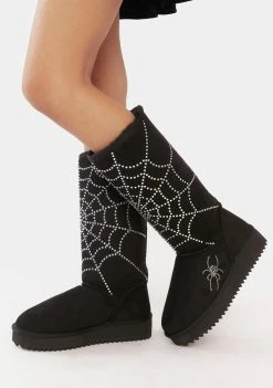 The Grave Girls Got You Trapped Rhinestone Slipper Boots Boots & Booties