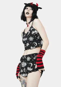 The Grave Girls Dark Greetings Pajama Set Lingerie & Sleepwear