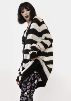 The Grave Girls Wicked Ways Striped Cardigan Tops