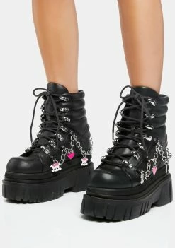 Wholesale 😉 The Grave 👧 Girls Friend Request Platform 🥾 Boots 😉 10 The Grave Girls Friend Request Platform Boots