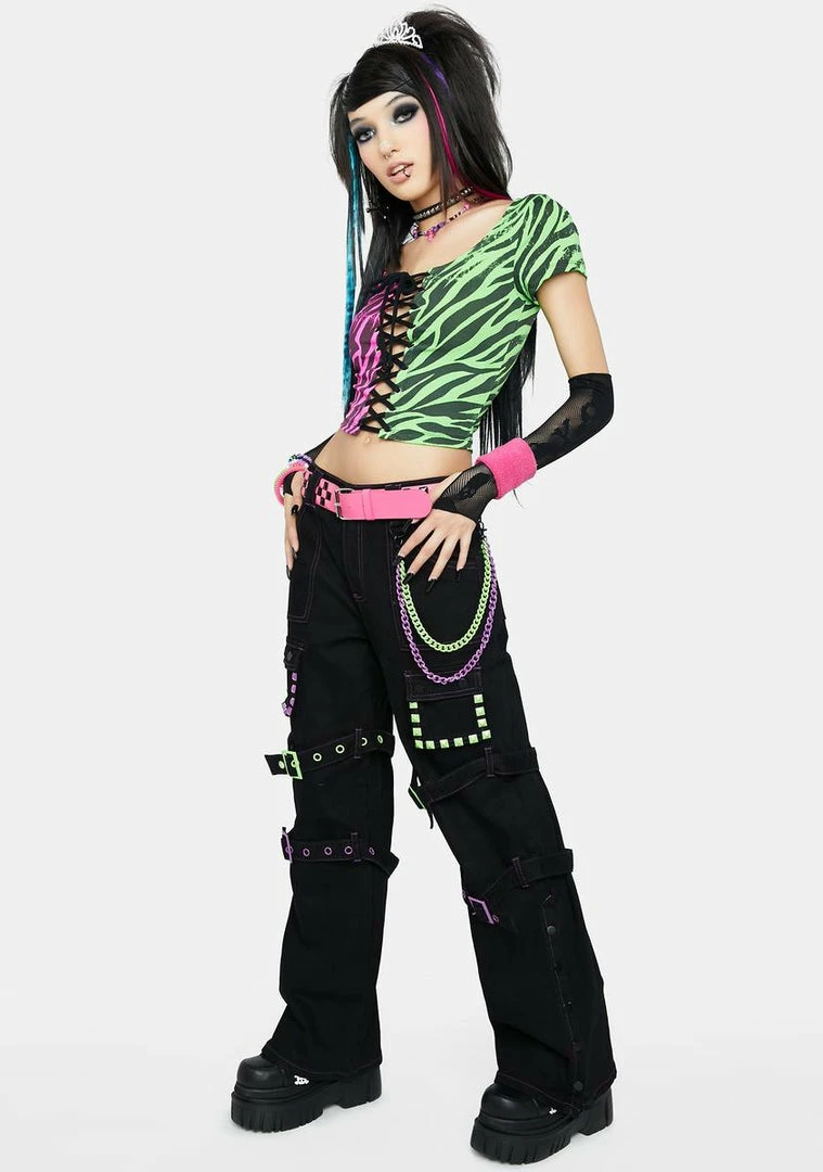 Hot Sale ๐ฅ The Grave ๐ง Girls Skater Boy Cargo Pants โค๏ธ 4 The Grave Girls Skater Boy Cargo Pants