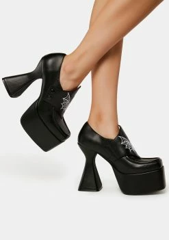 The Grave Girls Drive Me Batty Platform Loafers