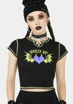 The Grave Girls Angsty As Ever Crop Tee Graphic Crop Top