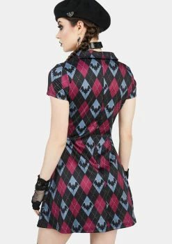 The Grave Girls Bat To School Mini Dress