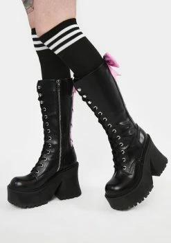 The Grave Girls Bleak But Cute Knee High Boots Boots & Booties