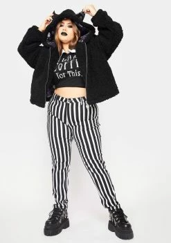 Best Sale 🔔 The Grave 👧 Girls Plus Wings Of Doom Teddy Jacket Outerwear 🥰 8 The Grave Girls Plus Wings Of Doom Teddy Jacket Outerwear