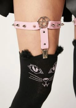 The Grave Girls Feline Good Tights & Garters Set Socks & Tights