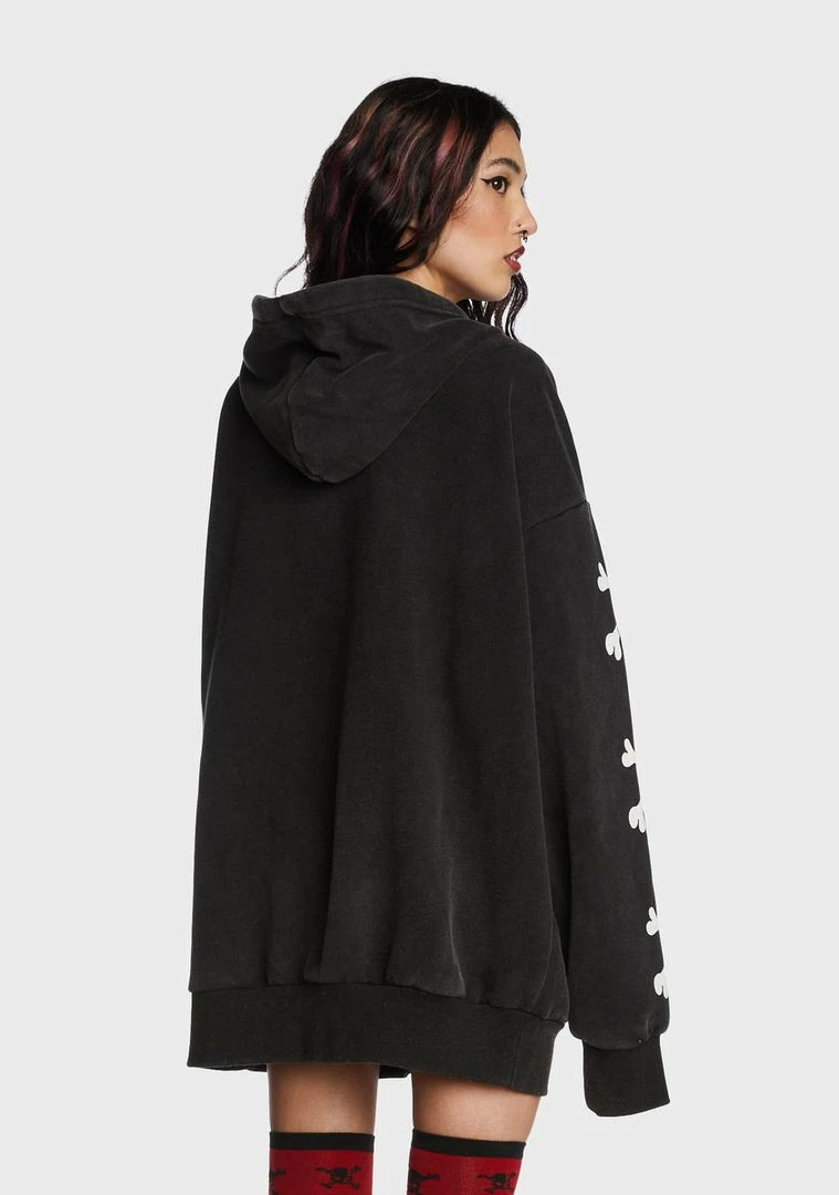 Brand new ๐ฅฐ The Grave ๐ง Girls Malicious Contempt Oversized Hoodie Outerwear โค๏ธ 6 The Grave Girls Malicious Contempt Oversized Hoodie Outerwear