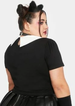 Best reviews of ✔️ The Grave 👧 Girls Plus Purr Hell Crop Top 💯 9 The Grave Girls Plus Purr Hell Crop Top