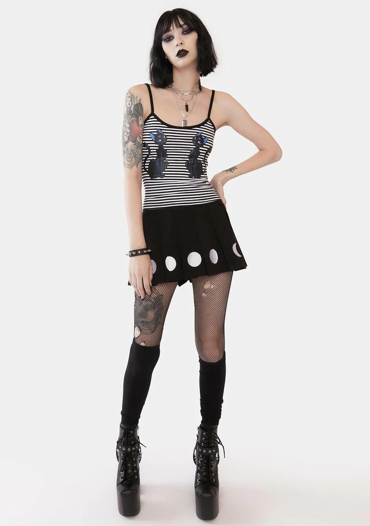 Best reviews of π₯ The Grave π§ Girls Purrrfect Moonlight Striped Tank Tops 𧨠5 The Grave Girls Purrrfect Moonlight Striped Tank Tops