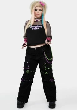 The Grave Girls Plus Virtual Escape Fishnet Top