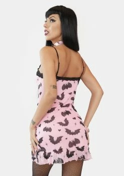 Outlet ⭐ The Grave 👧 Girls Nocturnal Love Mesh Mini 👗 Dress 😀 9 The Grave Girls Nocturnal Love Mesh Mini Dress