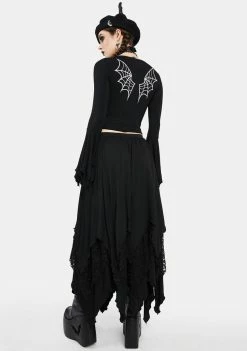 Best deal ๐งจ The Grave ๐ง Girls Love The Night Maxi ๐ Skirt ๐ 9 The Grave Girls Love The Night Maxi Skirt