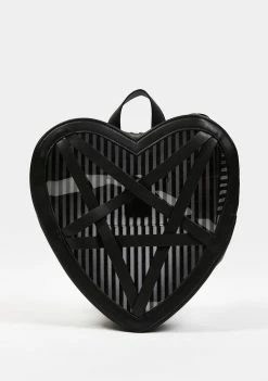 The Grave Girls Kiss Of Darkness Heart Backpack
