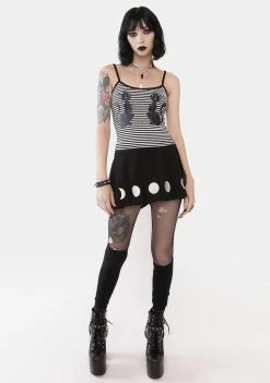 The Grave Girls Lunar Moments Pleated Mini Skirt