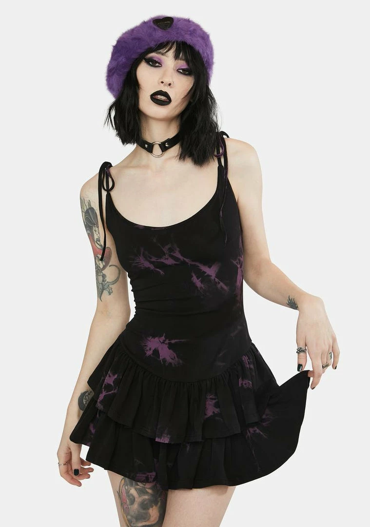Budget 🔔 The Grave 👧 Girls Dark Illusions Mini 👗 Dress Sundress 😍 3 The Grave Girls Dark Illusions Mini Dress Sundress