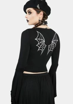 The Grave Girls Fang Club Crop Top